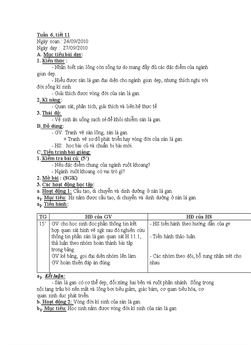 image for page GA SINH 7 TUẦN 3 đến TUẦN 7