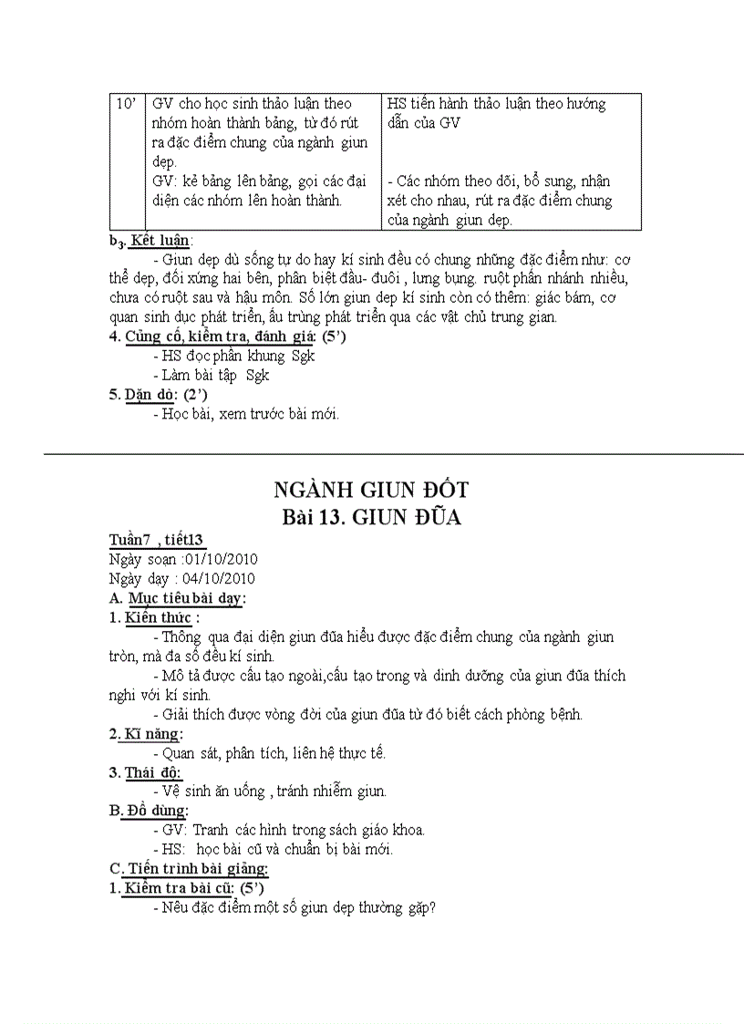 image for page GA SINH 7 TUẦN 3 đến TUẦN 7