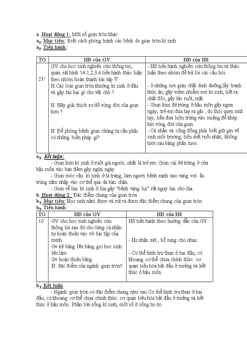 image for page GA SINH 7 TUẦN 3 đến TUẦN 7