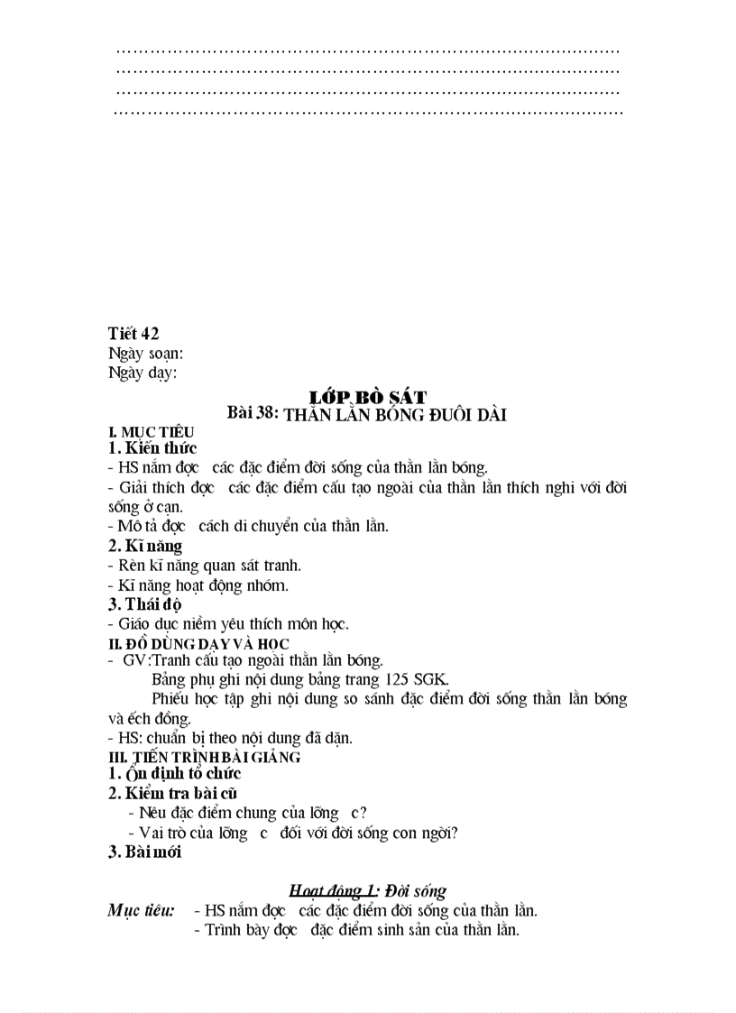 image for page Ga sinh học 7 hkii 2011 2012 4 cột