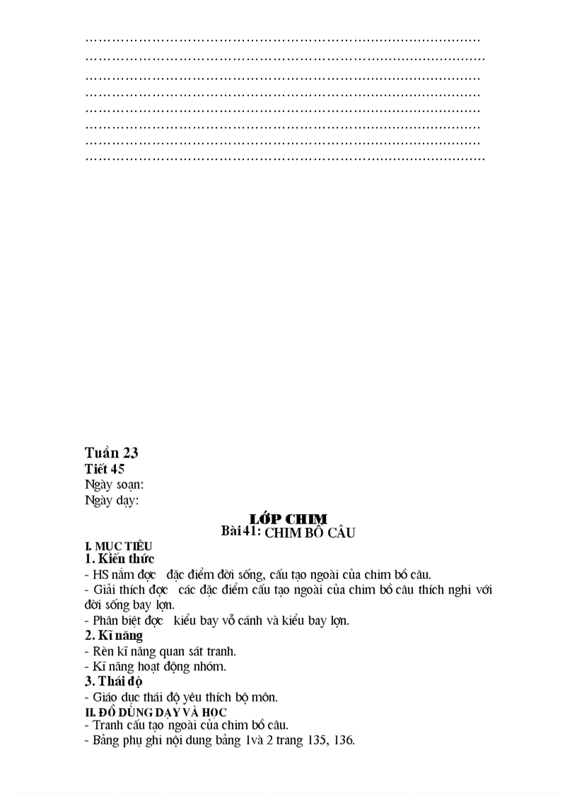 image for page Ga sinh học 7 hkii 2011 2012 4 cột