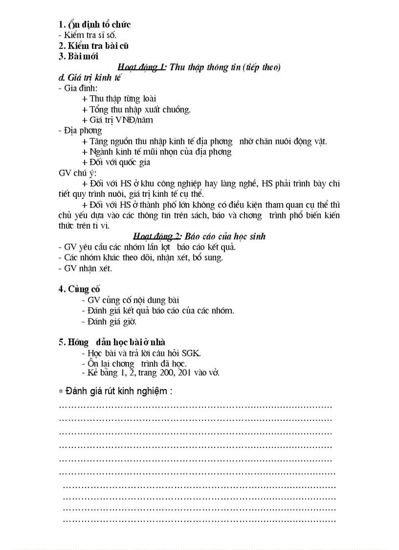 image for page Ga sinh học 7 hkii 2011 2012 4 cột