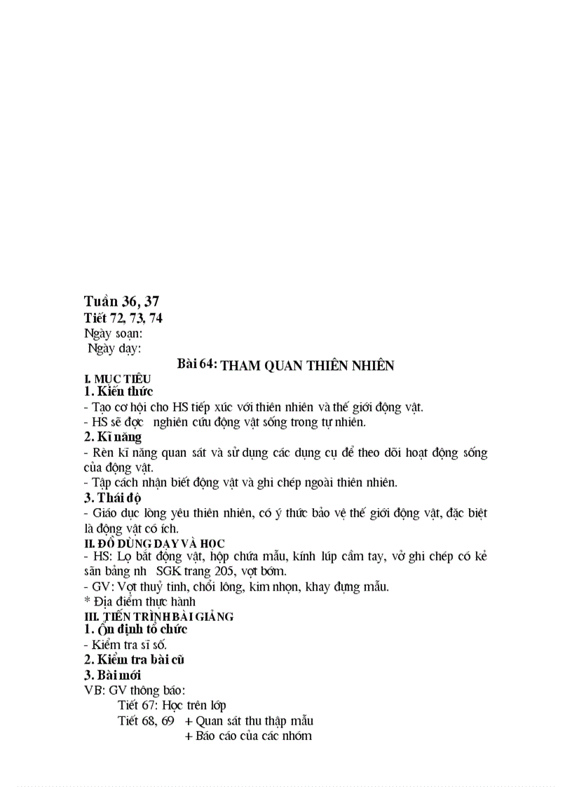 image for page Ga sinh học 7 hkii 2011 2012 4 cột