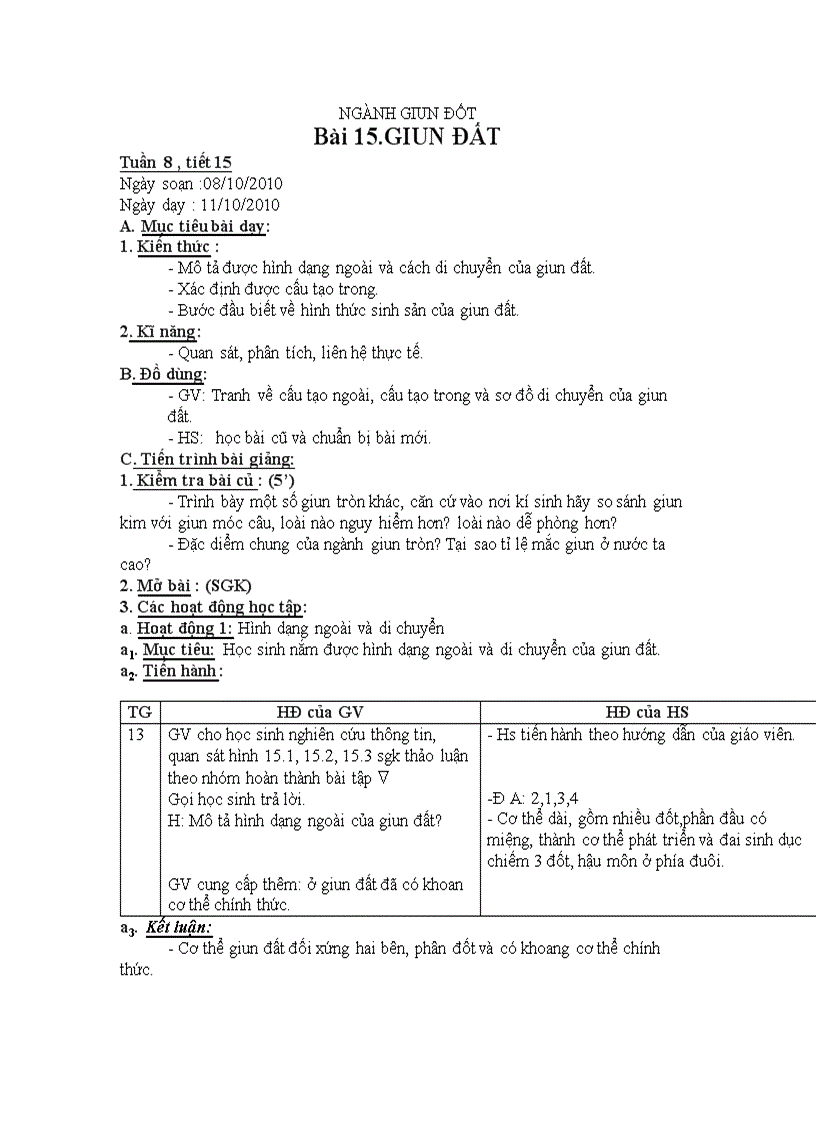 image for page GA SINH HOC 7 TUẦN 8 đến TUẦN 11
