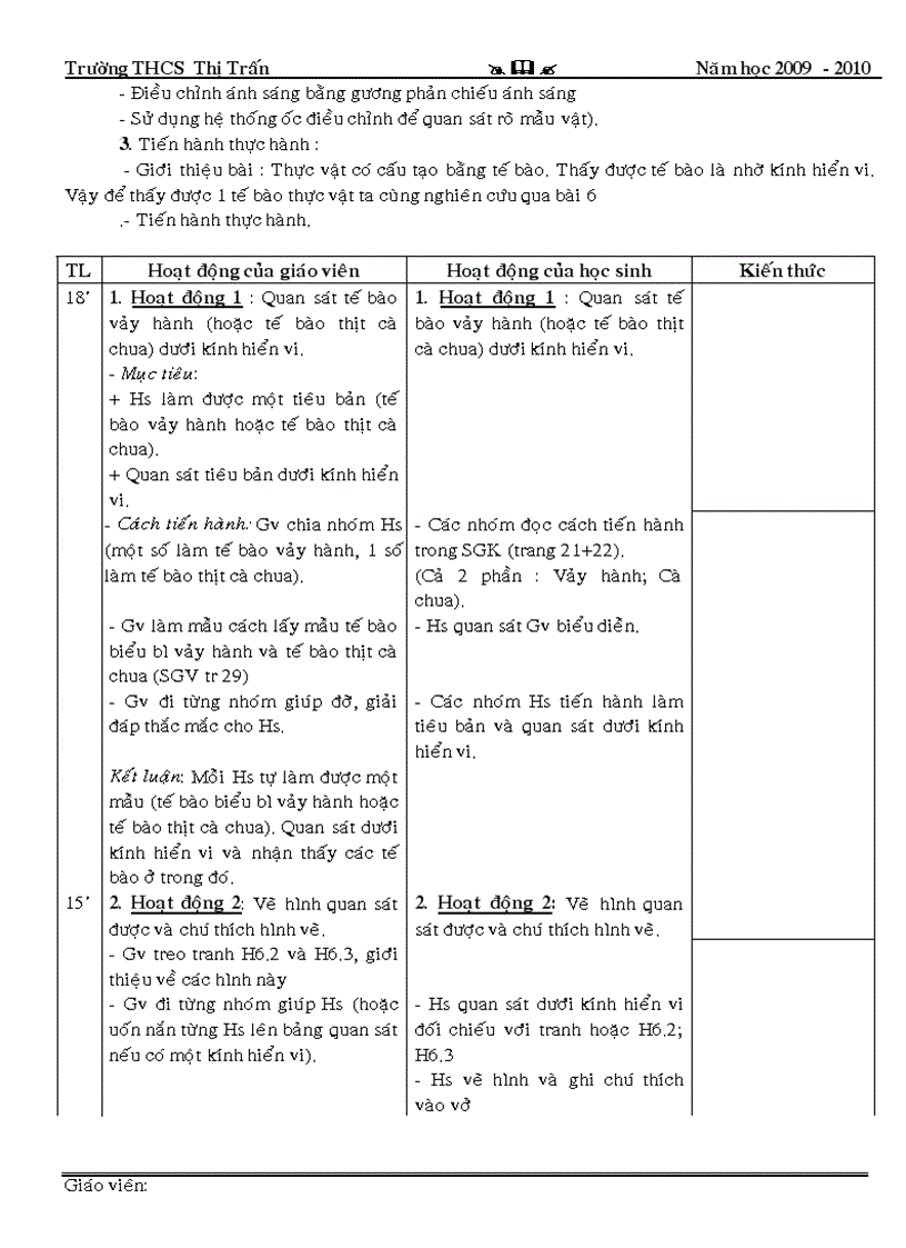 image for page Giao an mon sinh hoc 6 T1 den T7