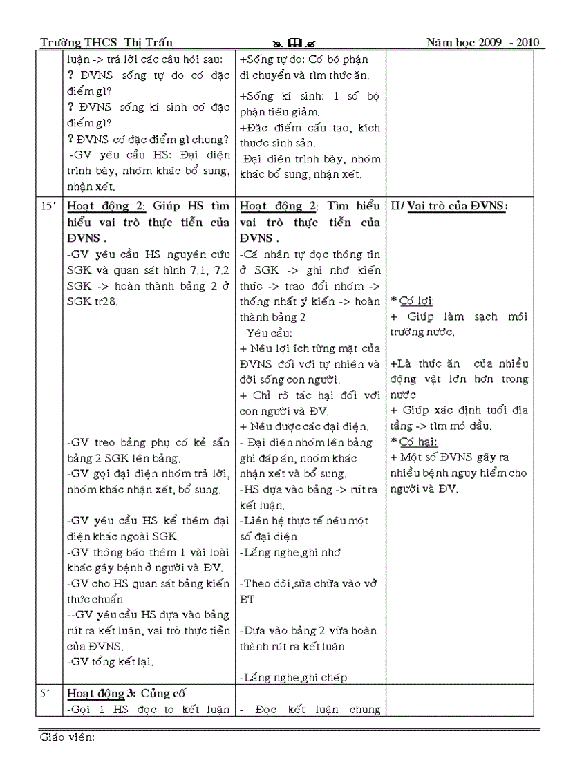 image for page Giao an mon sinh hoc 7 T1 den T7