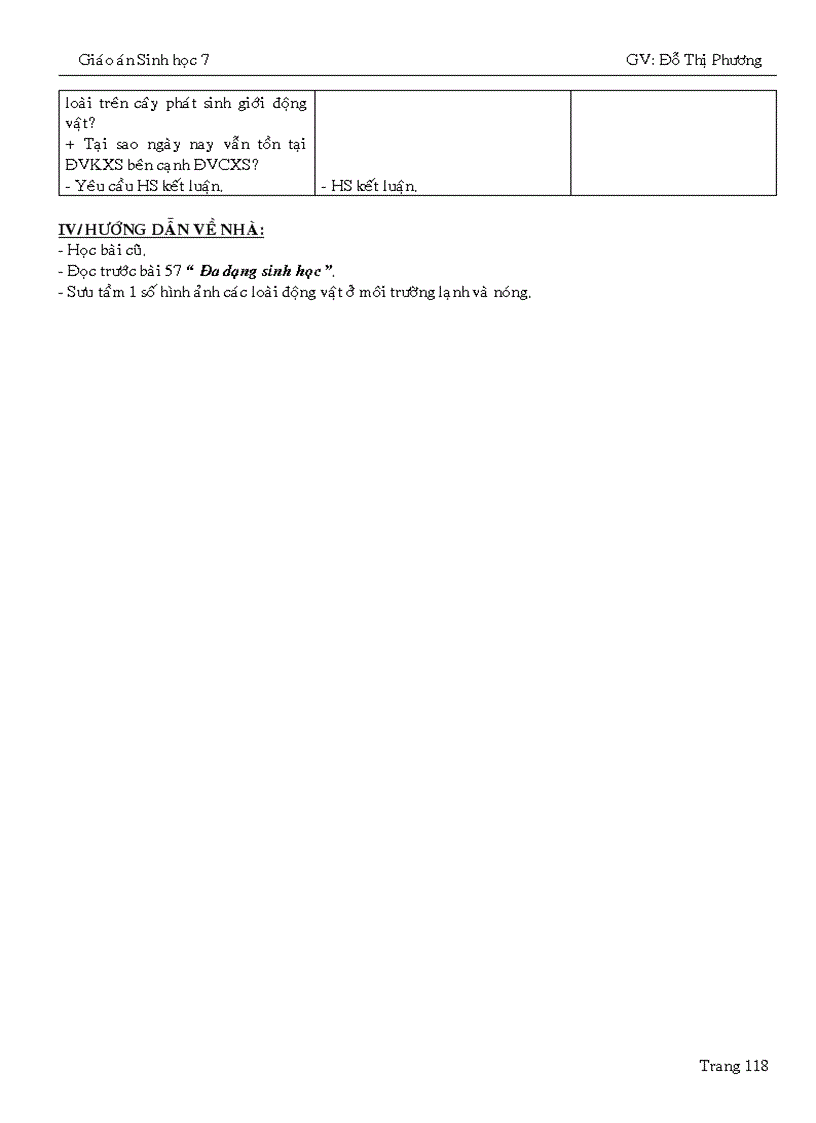 image for page Giao an sinh 7 ca nam day thuyet trinh