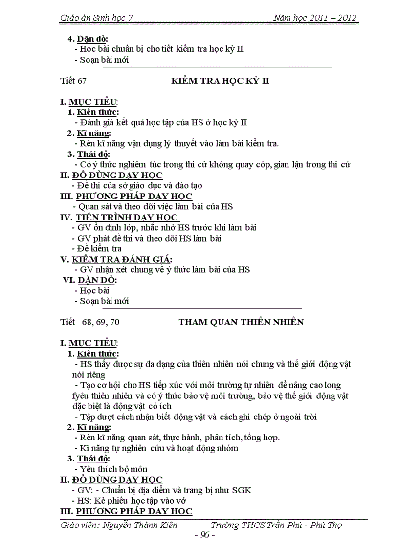 image for page Giao an sinh 7 chuan hot