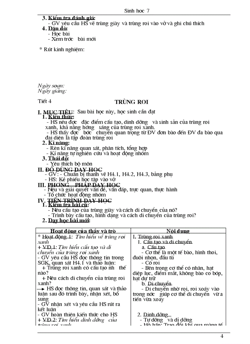 image for page Giao an sinh 7 chuan hothot