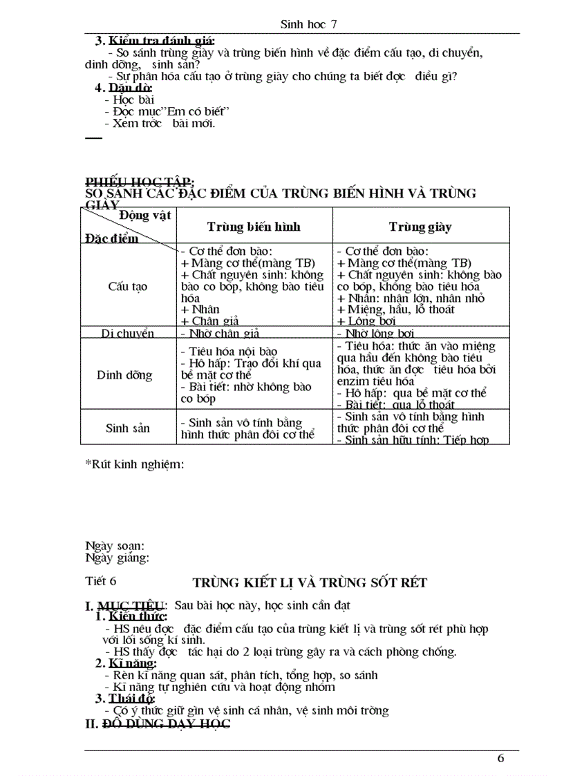 image for page Giao an sinh 7 chuan hothot