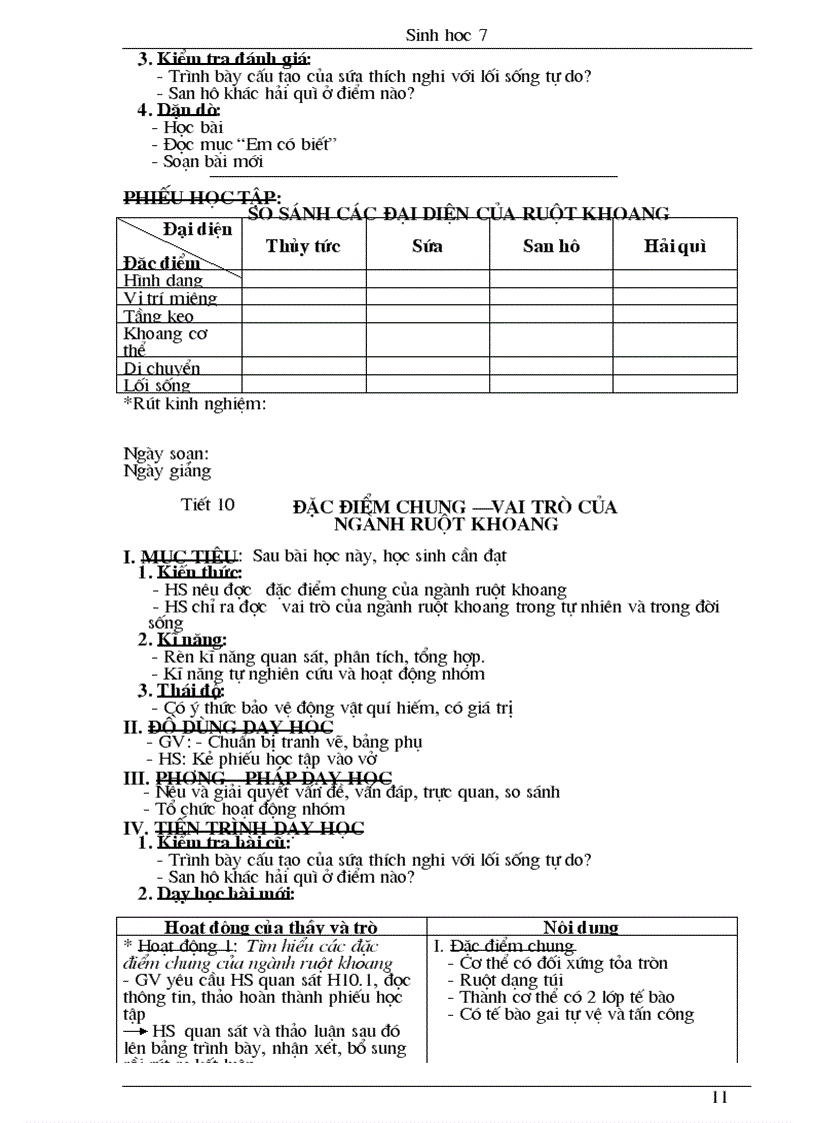 image for page Giao an sinh 7 chuan hothot