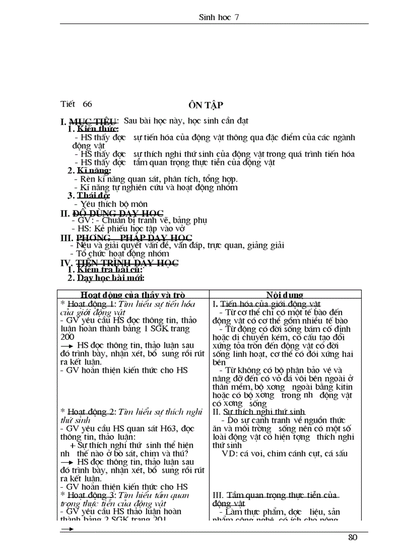 image for page Giao an sinh 7 chuan hothot