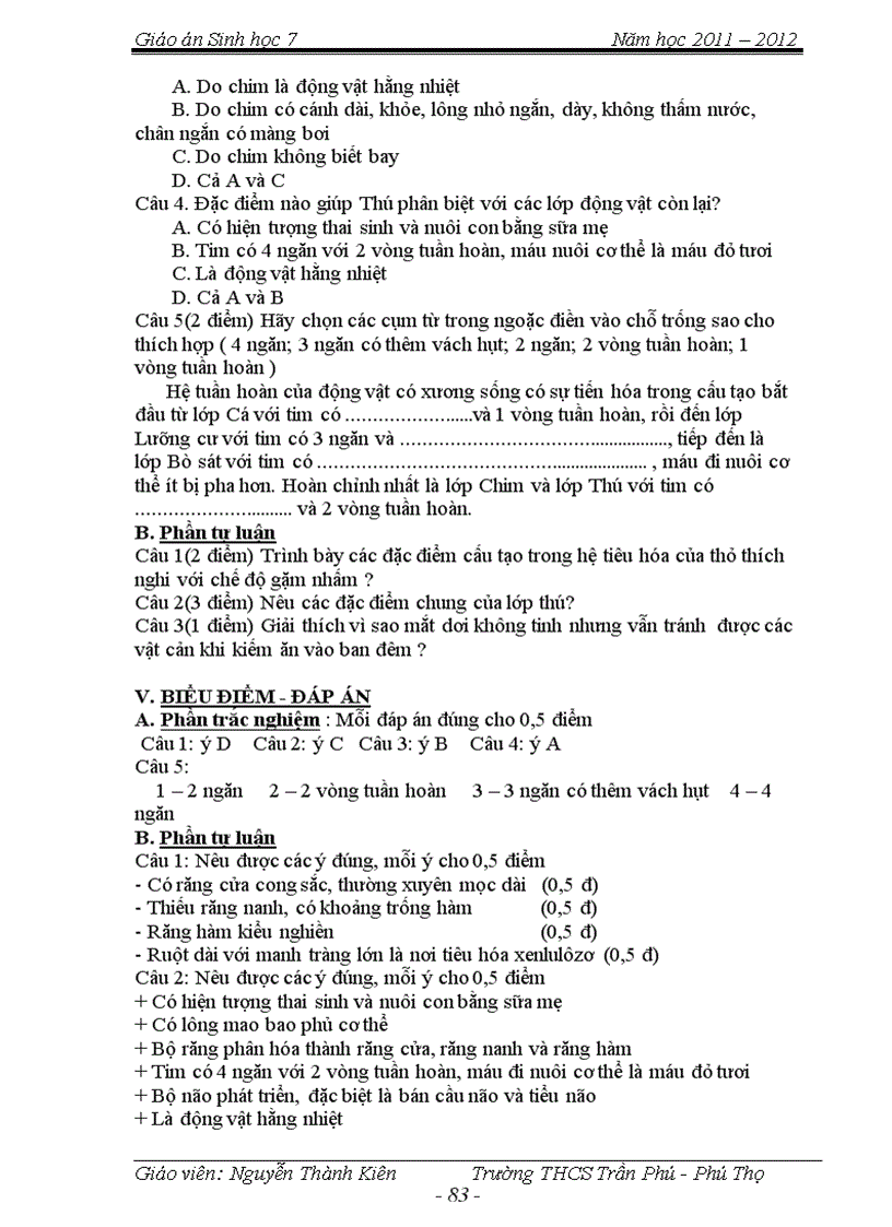 image for page Giao an Sinh 7 chuan net