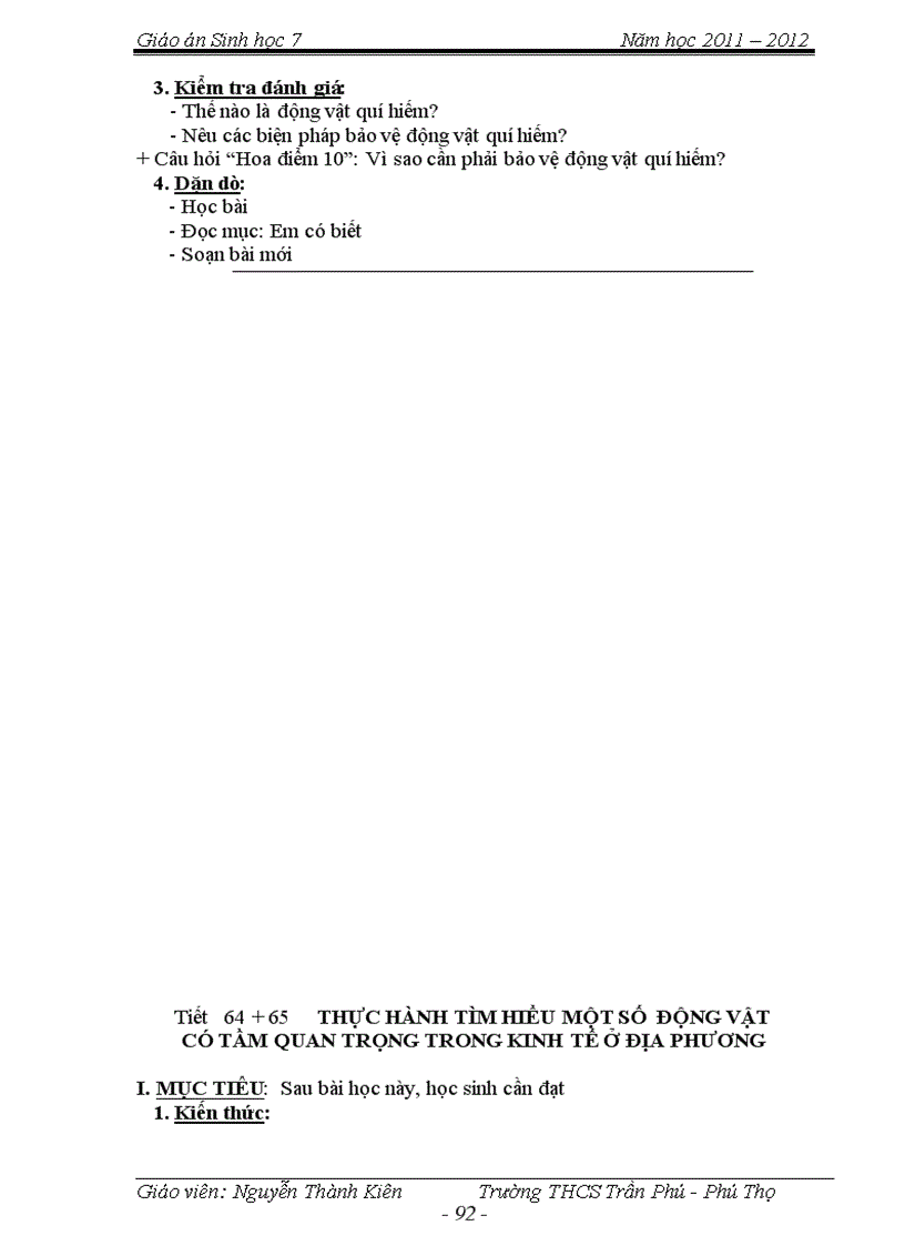 image for page Giao an Sinh 7 chuan net