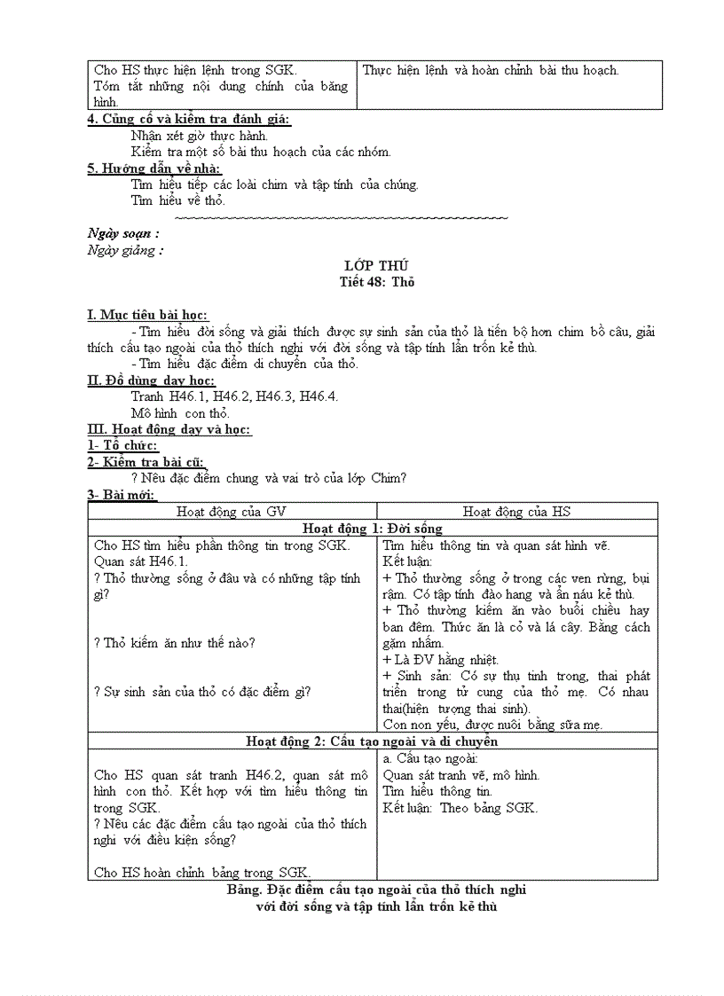 image for page Giáo án sinh 7 cực hay tải về coi đi