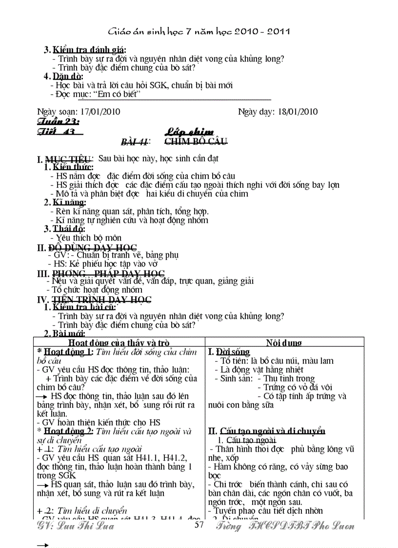 image for page Giao an Sinh 7 Hot