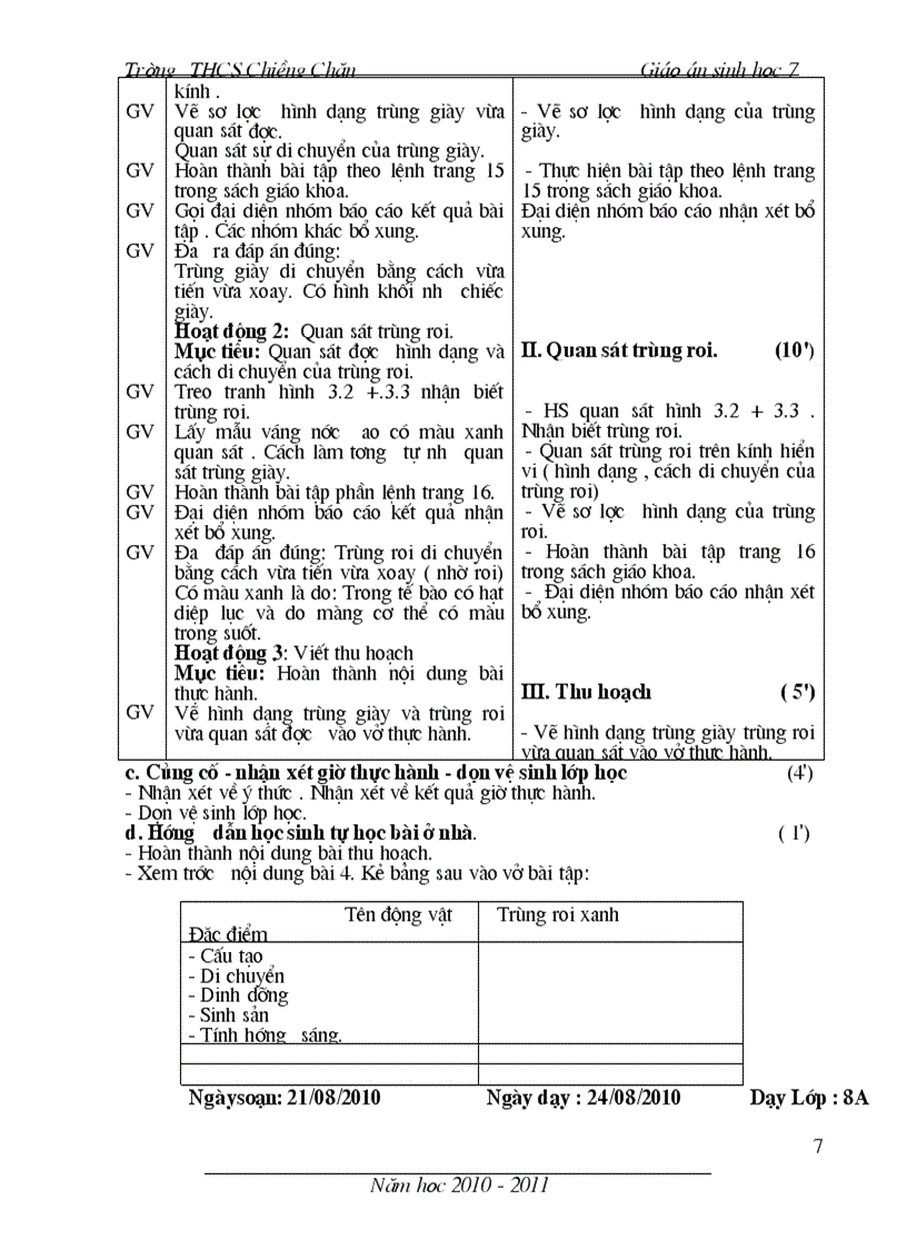 image for page Giao an sinh 7 theo chuan kien thuc
