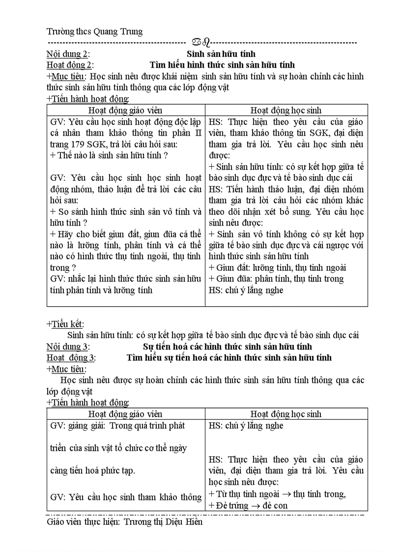 image for page Giáo án sinh 7 từ tiết 54 62