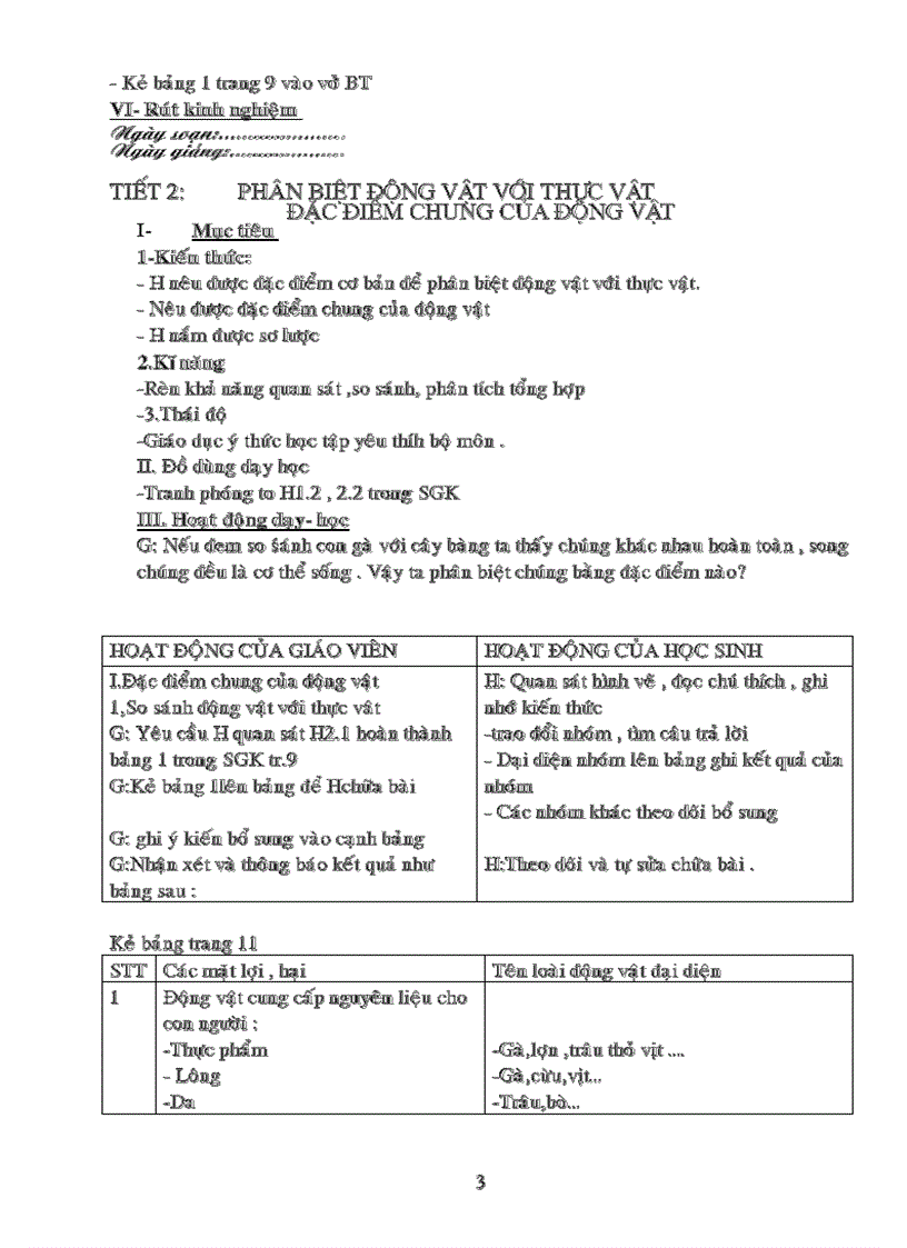 image for page Giáo án Sinh 7 2 cột đang sử dụng tốt