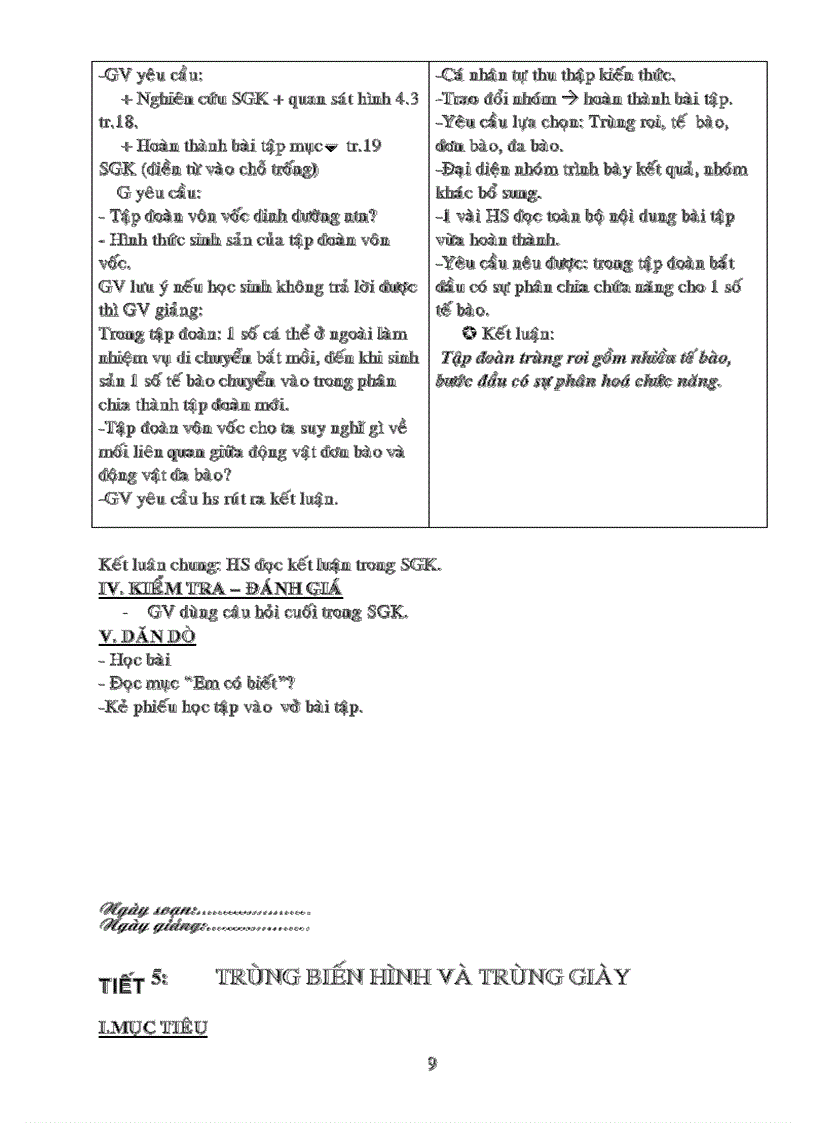 image for page Giáo án Sinh 7 2 cột đang sử dụng tốt