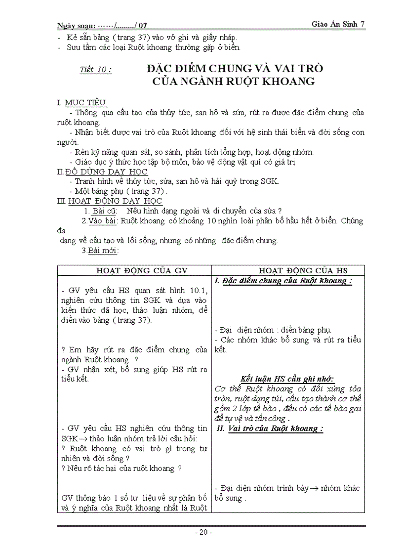 image for page Giao an sinh 7 ALL