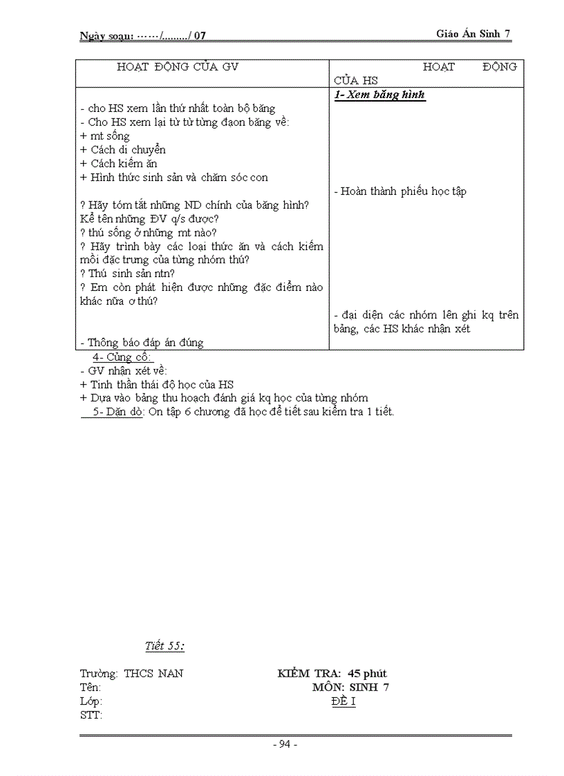 image for page Giao an sinh 7 ALL