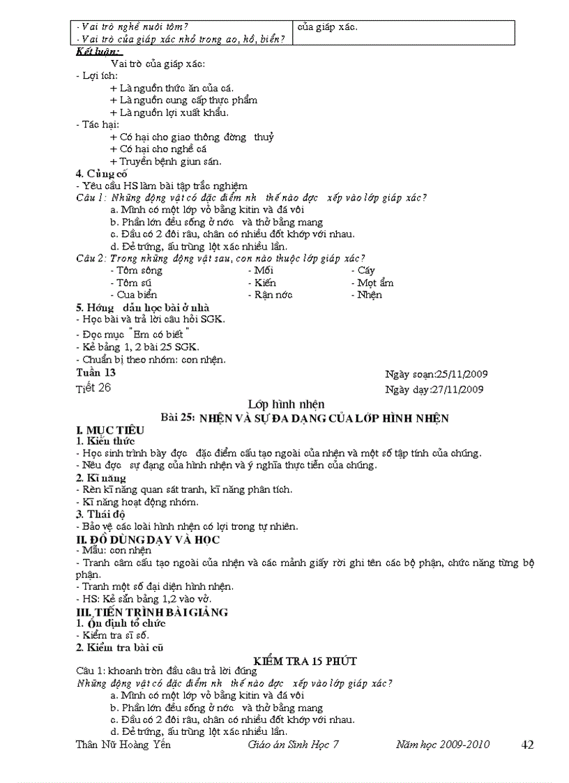 image for page Giáo an sinh 7 mới 09 10