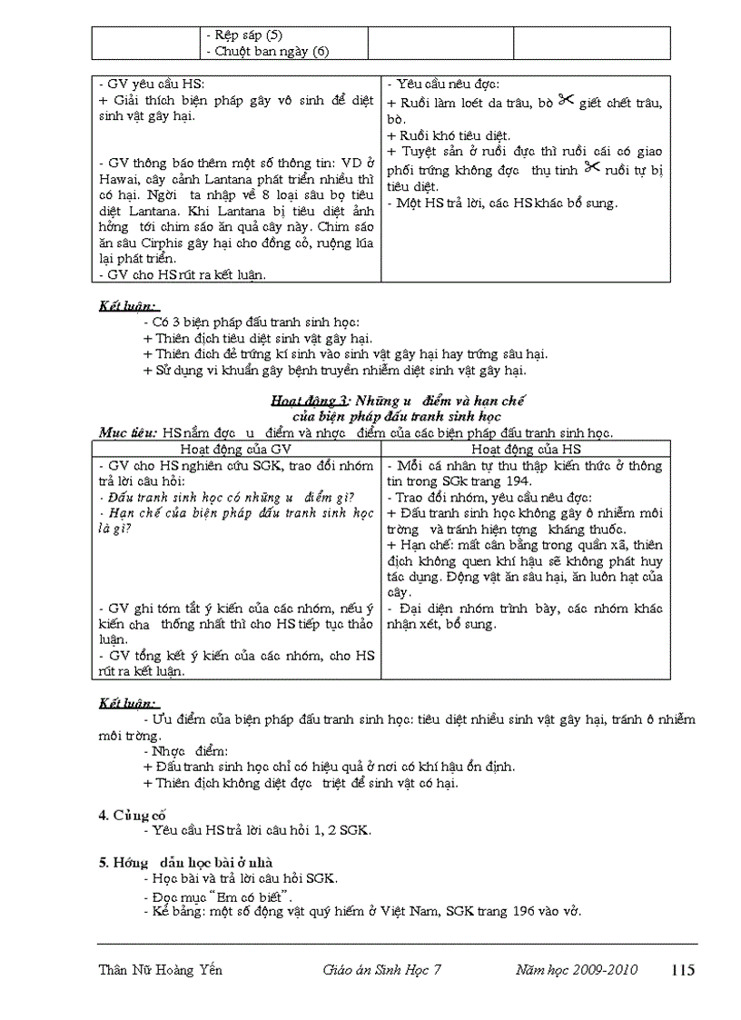 image for page Giáo an sinh 7 mới 09 10