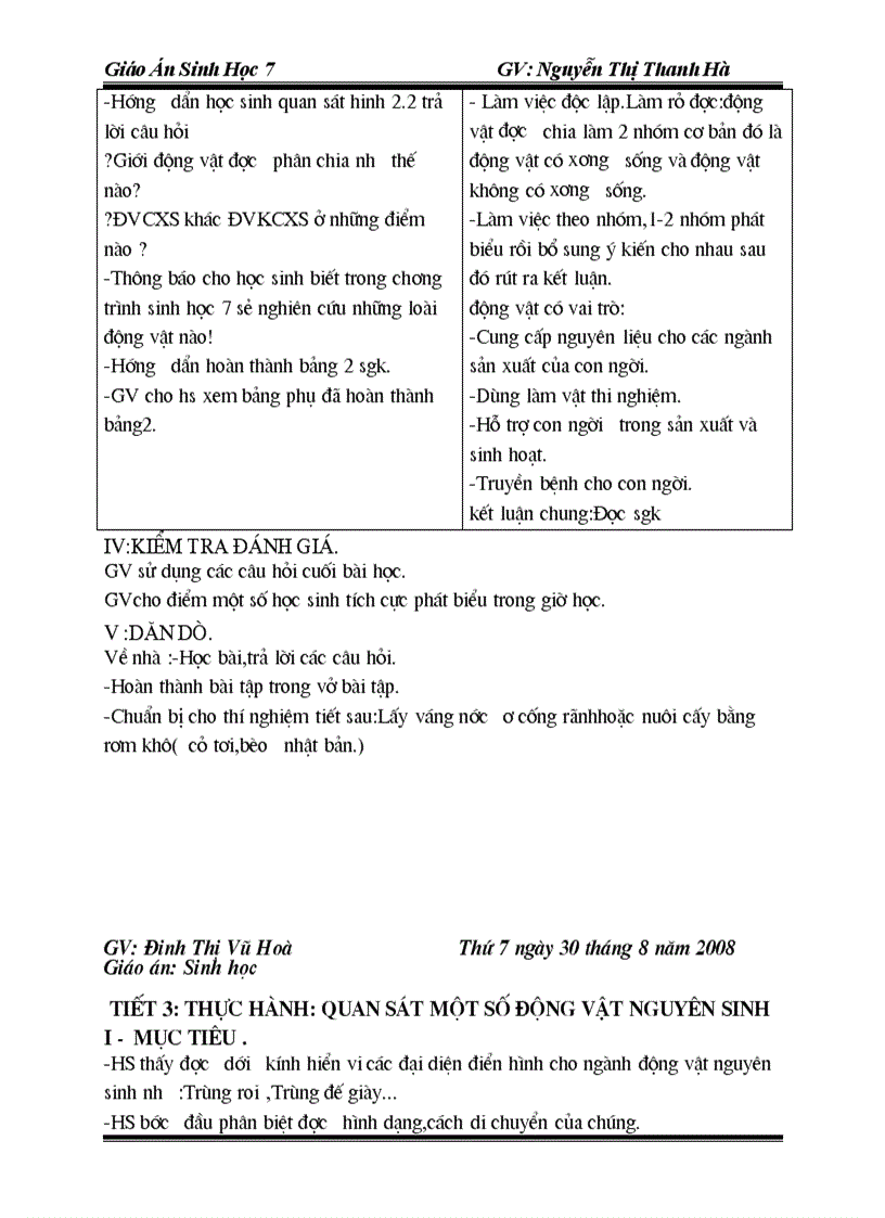 image for page Giáo án Sinh 7 new