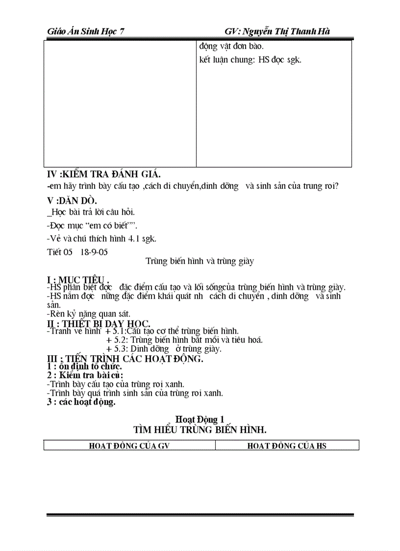 image for page Giáo án Sinh 7 new