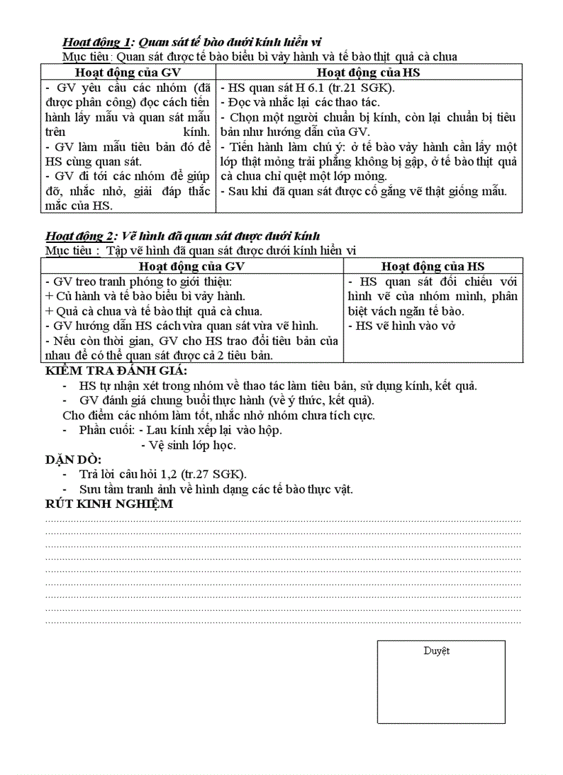 image for page Giáo án sinh học 6 trọn bộ HOT NEW