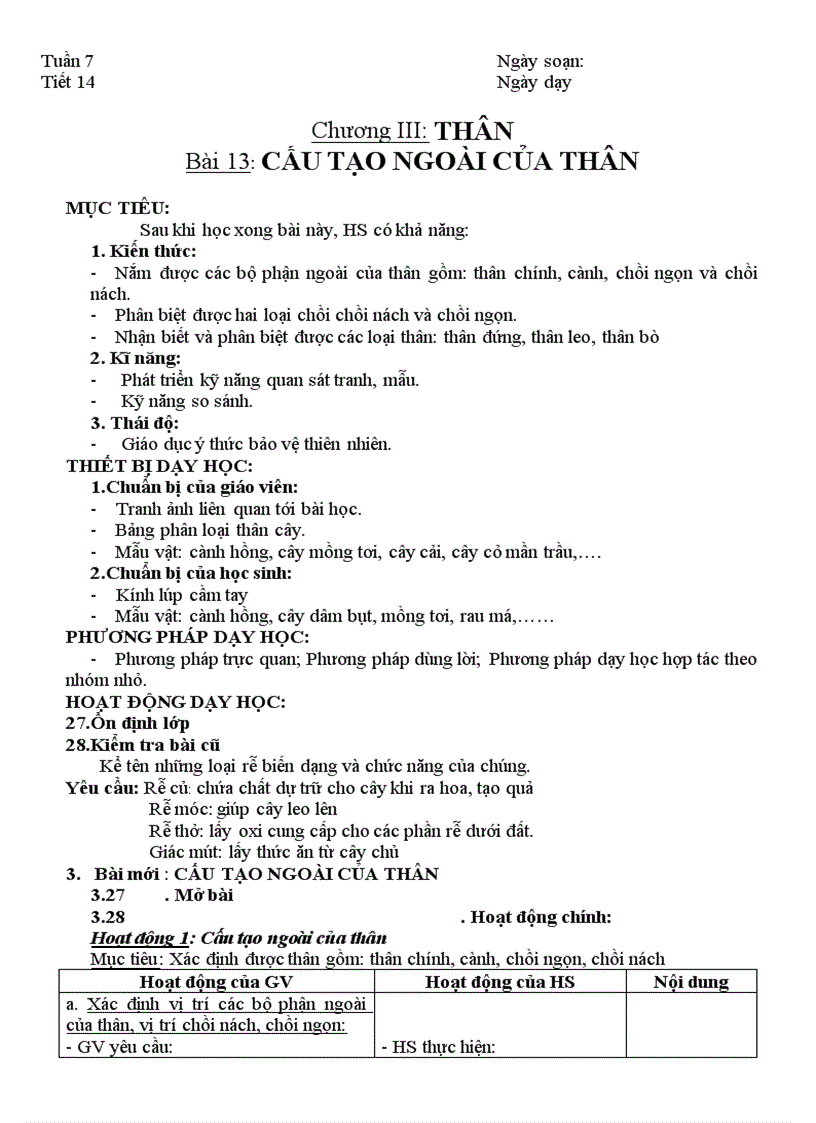 image for page Giáo án sinh học 6 trọn bộ HOT NEW