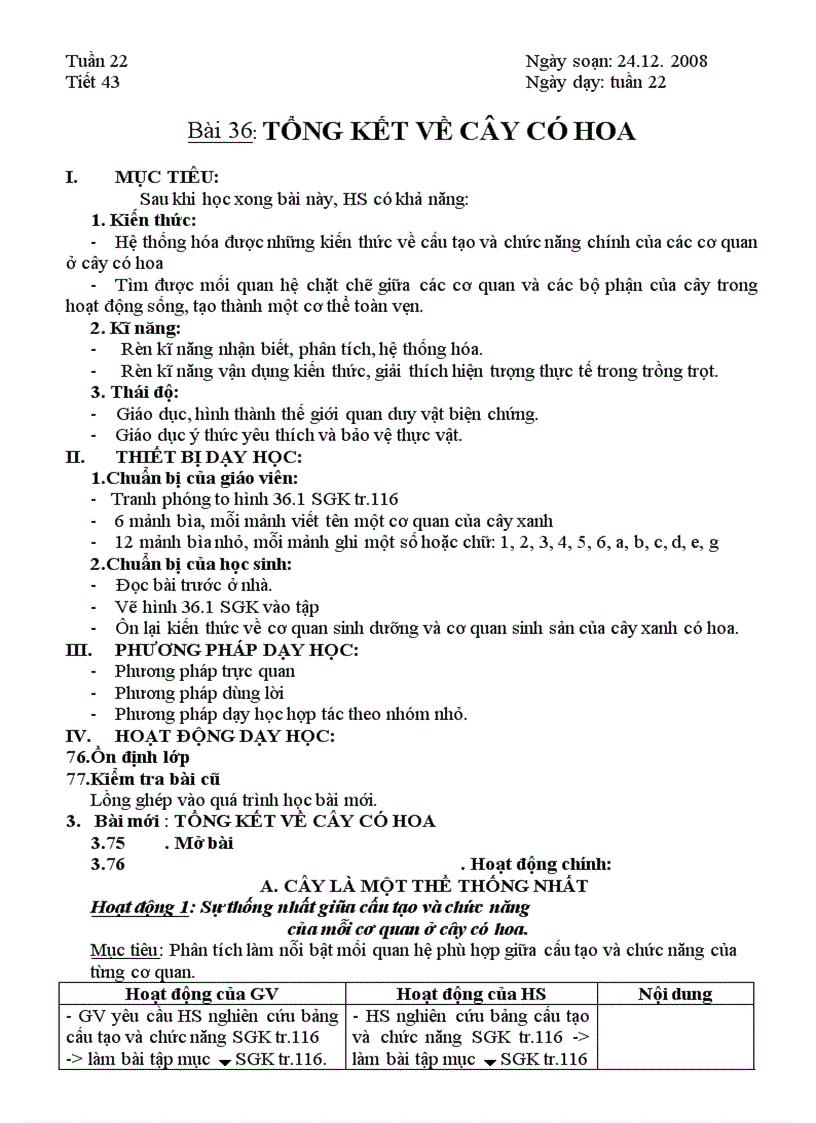 image for page Giáo án sinh học 6 trọn bộ HOT NEW