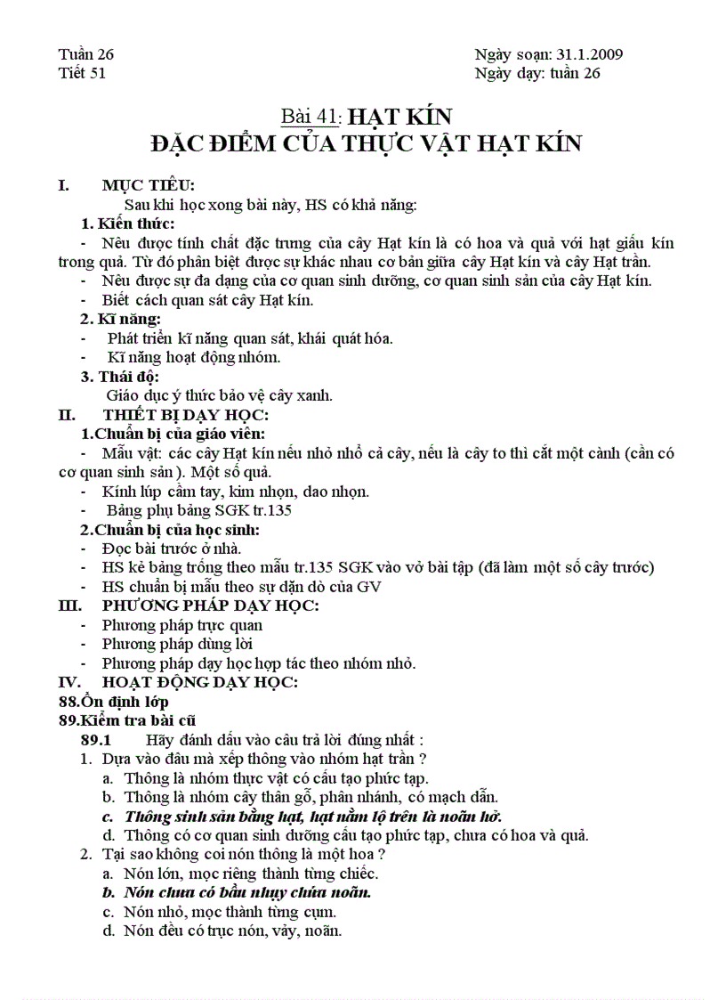 image for page Giáo án sinh học 6 trọn bộ HOT NEW