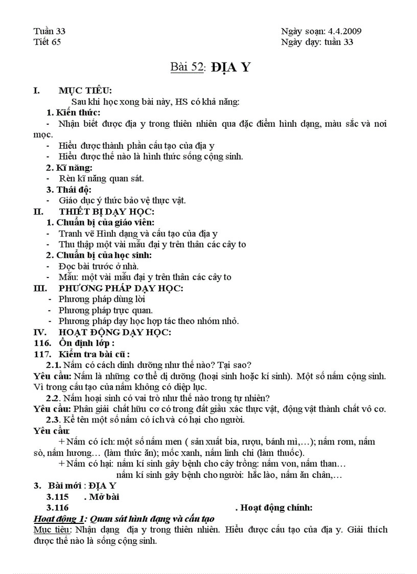 image for page Giáo án sinh học 6 trọn bộ HOT NEW