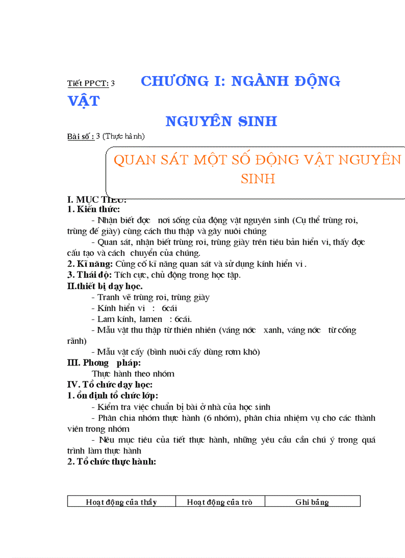 image for page Giáo án Sinh học 7 cả năm chuẩn KTKN