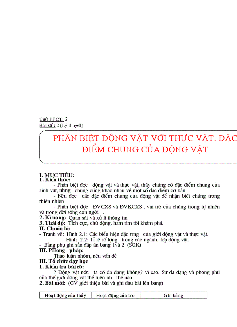 image for page Giáo án Sinh học 7 cả năm chuẩn KTKN 3 cột