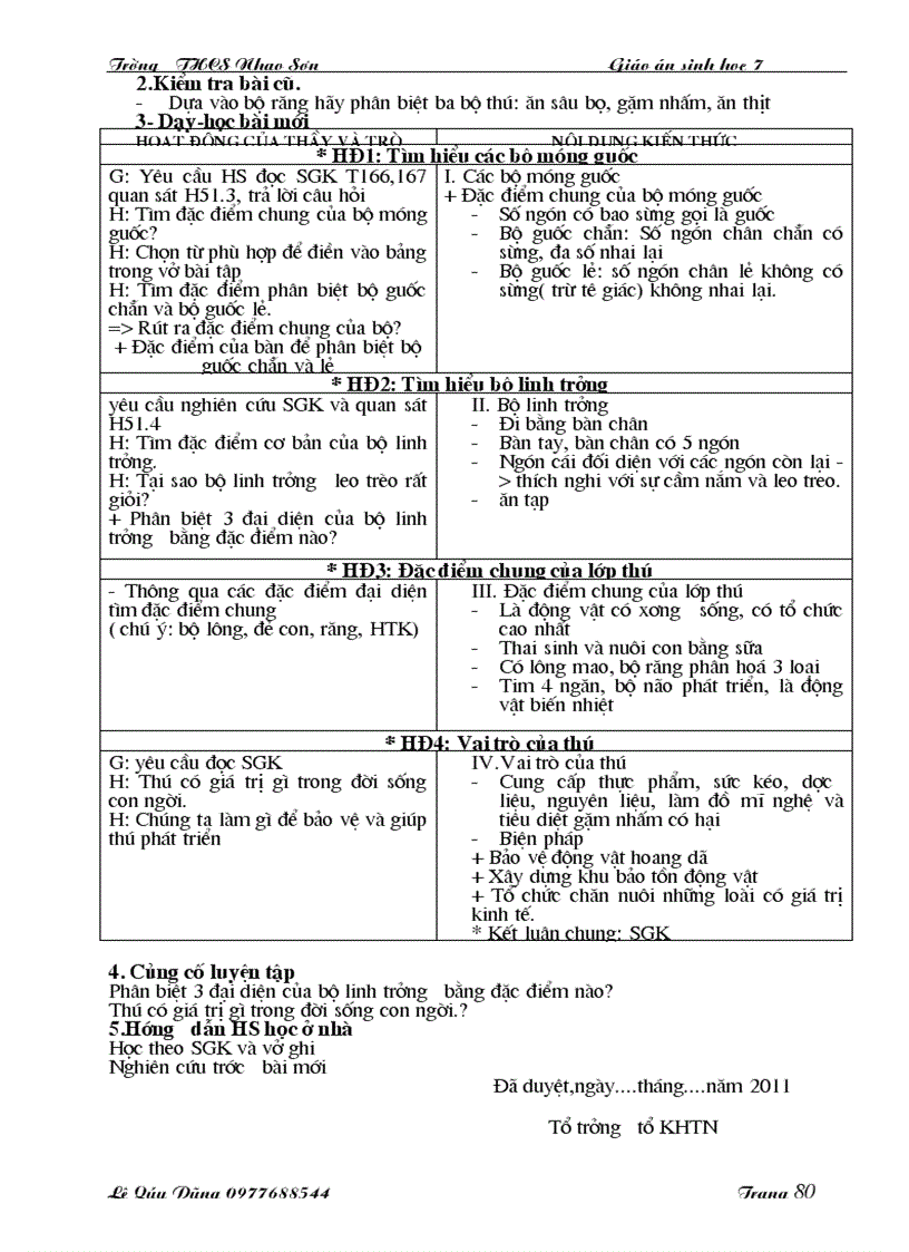 image for page Giáo án sinh học 7 đã chỉnh sửa 2010 2011