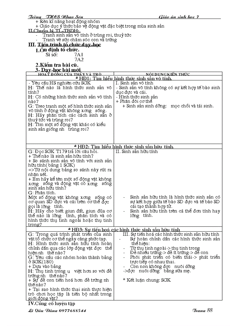 image for page Giáo án sinh học 7 đã chỉnh sửa 2010 2011