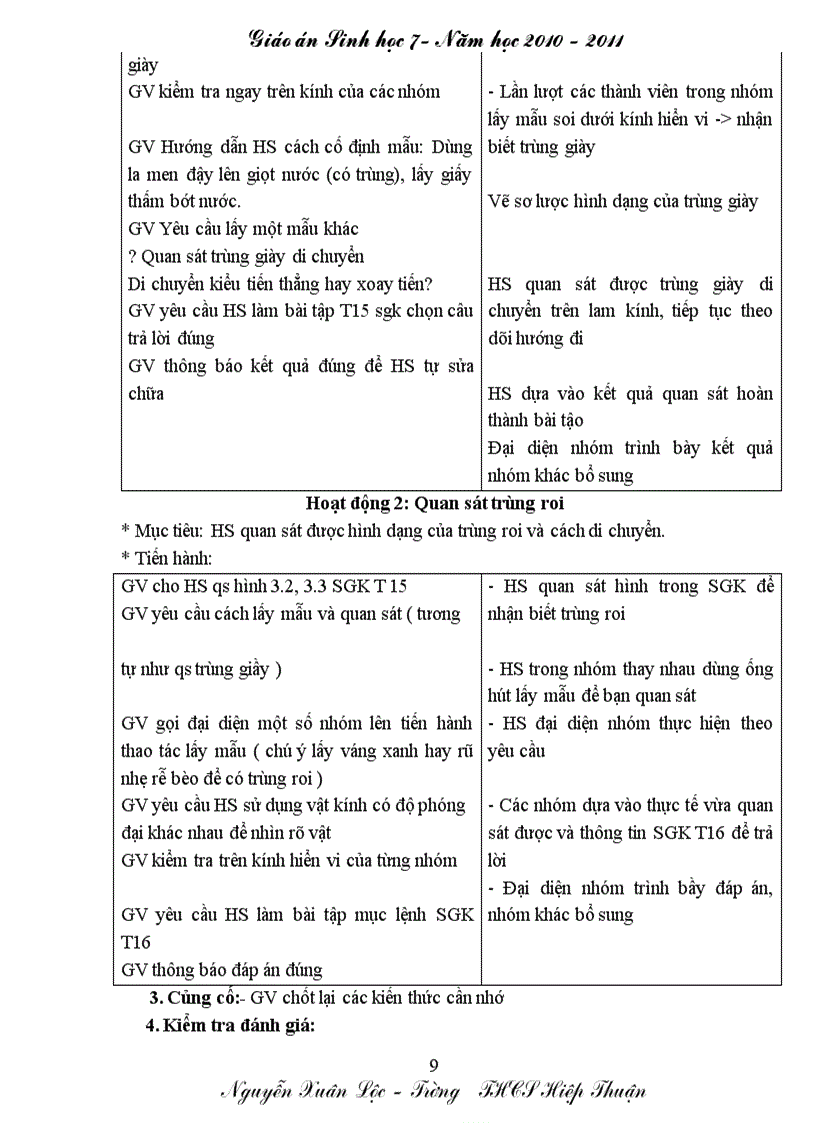 image for page Giáo án Sinh học 7 đầy đủ