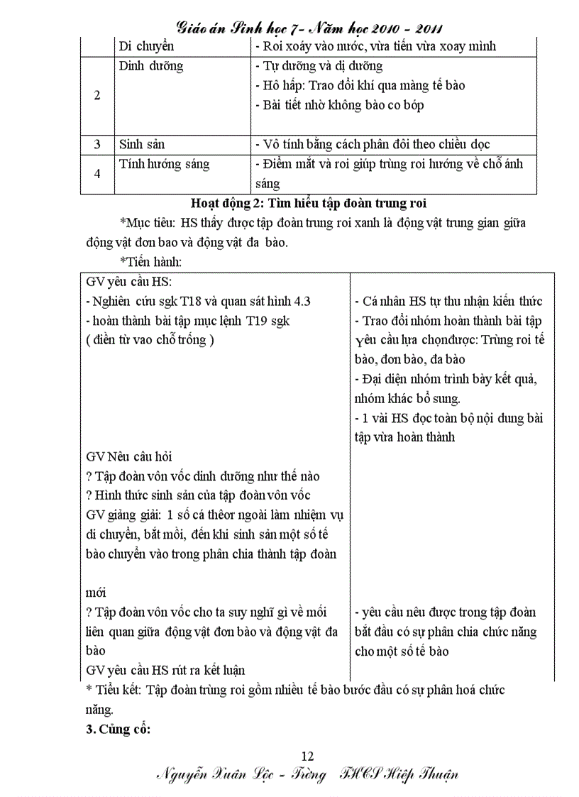 image for page Giáo án Sinh học 7 đầy đủ