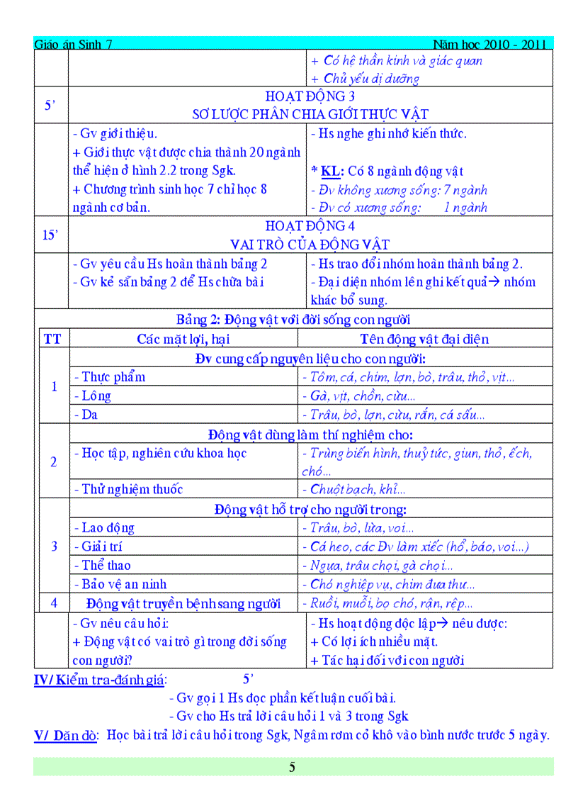 image for page Giao an sinh hoc 7 du ca nam da chinh sua