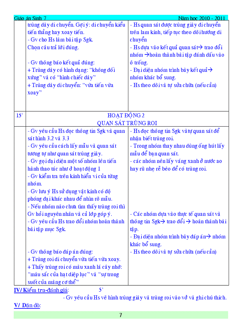 image for page Giao an sinh hoc 7 du ca nam da chinh sua