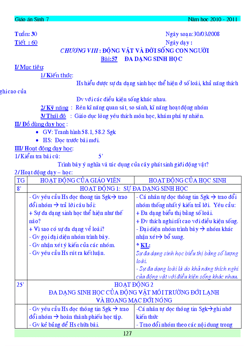 image for page Giao an sinh hoc 7 du ca nam da chinh sua