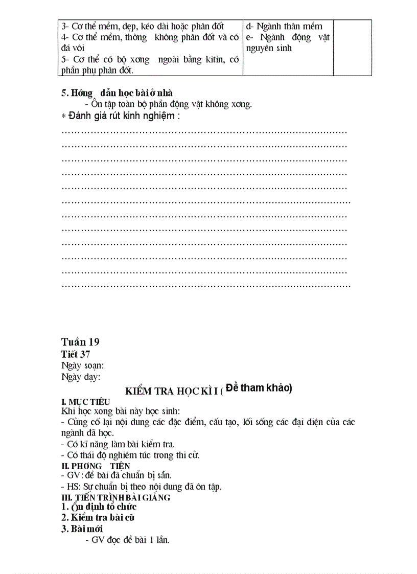 image for page Giáo án sinh học 7 hki 2011 2012 4 cột