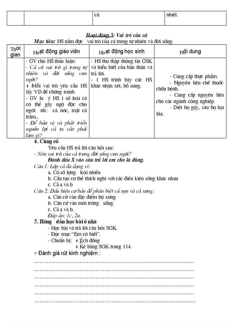 image for page Giáo án sinh học 7 hki 2011 2012 4 cột