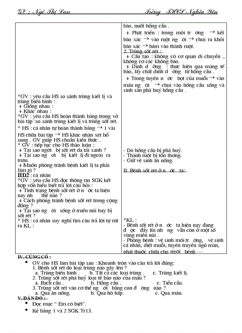 image for page Giáo án Sinh học 7 Mới