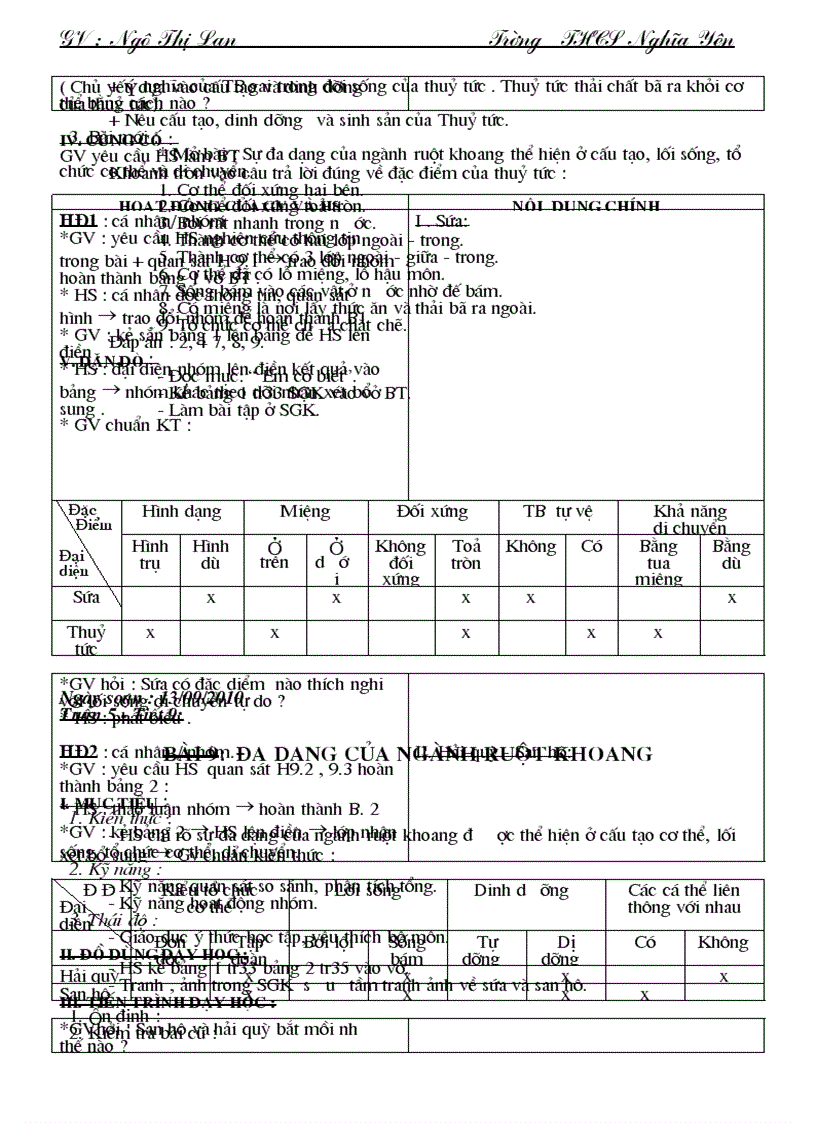 image for page Giáo án Sinh học 7 Mới