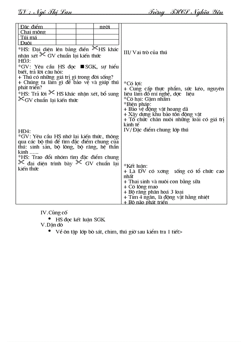 image for page Giáo án Sinh học 7 Mới