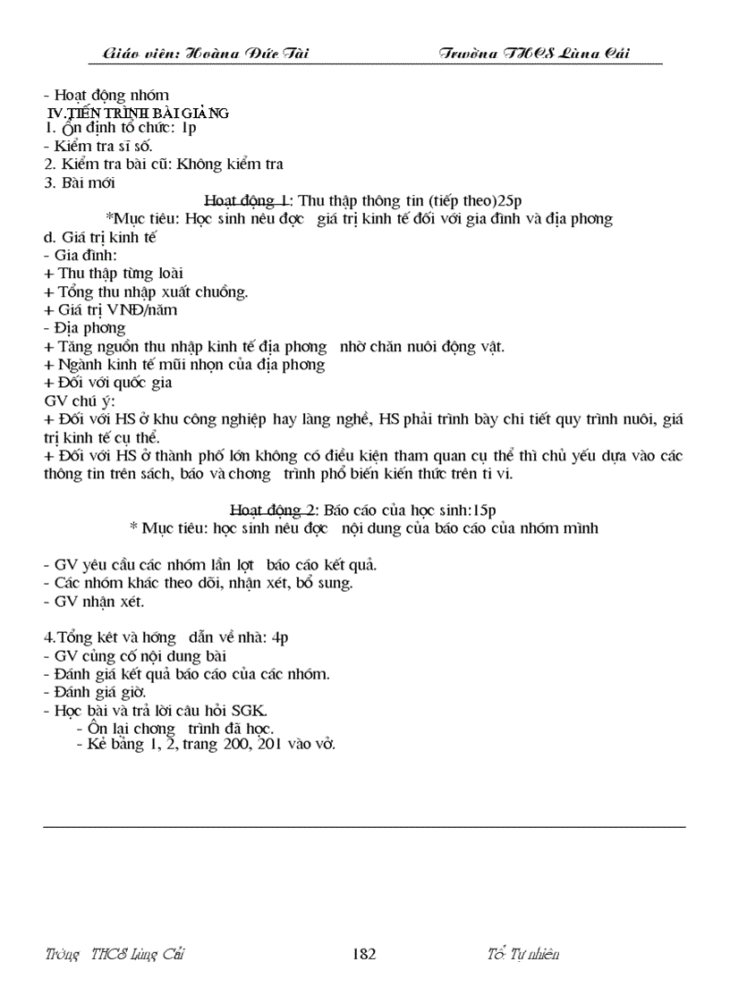 image for page Giáo án Sinh học 7 Theo mẫu mới năm 2010 2011